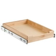 thumbnail image 4 of KFFKFF 14"W x 21"D Pull Out Cabinet Organizer, Wood Expandable Slide out Drawers Storage Rack, Gentle Shutting Slide-out Tray, Ideal for Kitchen, Pantry, 4 of 9