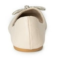 thumbnail image 7 of Alpine Swiss Myla Womens Ballet Flats Square Toe Rhinestone Bow Dressy Shoes, 7 of 7