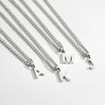 thumbnail image 6 of Apsvo 2pcs Men Chain Necklaces,18 Inch Herringbone Link Chain and 20 Inch Cuba Link Chain,Silver A-Z Initial Necklace,Layered Stainless Steel Letter Pendant Necklace Jewelry Gift for Men, 6 of 6