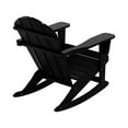 Westintrends Malibu Black Rocking Chair Outdoor, All Weather Resistant