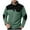 Green, variant on Men's Waffle Elbow Patch Sweatshirt Quarter Button Warm Pullover Long Sleeve Tops for Cold Freezing Weather