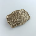 thumbnail image 3 of JEAN'S FRIEND Vintage Gold Plated Southwest Western Flower Carved Belt Buckle, 3 of 6
