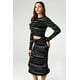 thumbnail image 2 of Conjunto de moda Honora Kit de tejido de punto negro para mujer, 2 of 7