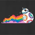 thumbnail image 2 of Women's Star Wars Pride Rainbow BB-8 Graphic Tee Black Small, 2 of 4