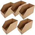 thumbnail image 3 of 5 Pcs Bacs de Rangement en Carton Ondulé Boîtes de Rangement Ouverture pour Déménagement Emballage et Rangement, 3 of 8