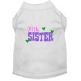 thumbnail image 1 of Little Sister Screen Print Dog Shirt White Sm, 1 of 1