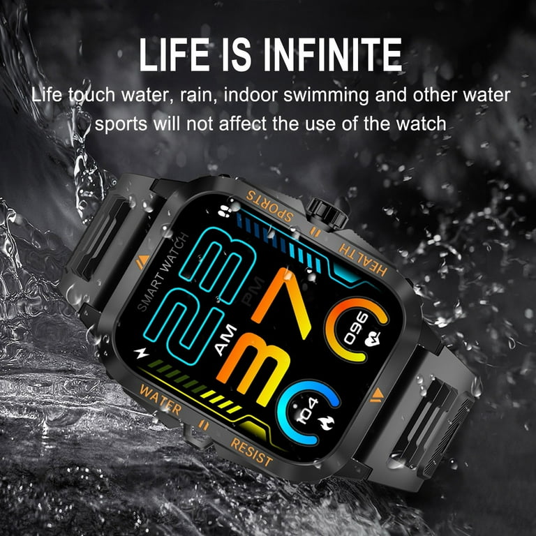 COM1950s KT71 Smart Watch for Men Women, Outdoor Sports Watch with