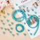 thumbnail image 4 of 4 hebras de cuentas turquesas de 4 tamaños, cuentas espaciadoras redondas de piedras preciosas, dijes de piedra turquesa sin teñir, colgantes para collares, manualidades, fabricación de joyas, 4 of 9