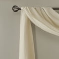 thumbnail image 4 of Madison Park Curtains Solid Crushed Scarf Sheer, 42"x144", Off-White, 4 of 6