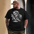 thumbnail image 3 of Men T Shirt for Big & Tall Man Graphic Short Sleeve Plus Size Oversized Tee Tshirts M T0 5DLS 001, 3 of 9