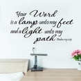 thumbnail image 1 of Adhesivos de pared inspiradores de la Biblia: Versa tu palabra, salmo, 1 of 3