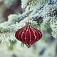 thumbnail image 4 of xihome Pack de 6 adornos navideños de almendra nevada de 8 cm con detalles brillantes para decorar el rbol de Navidad, 4 of 6