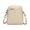 02#Beige, variant on Women's Deer Logo Litchi Texture Vertical Crossbody Purse Spacious Inner Pocket Fit Smartphone Non Restrictive Daily Weekend Casual Handbag For Women