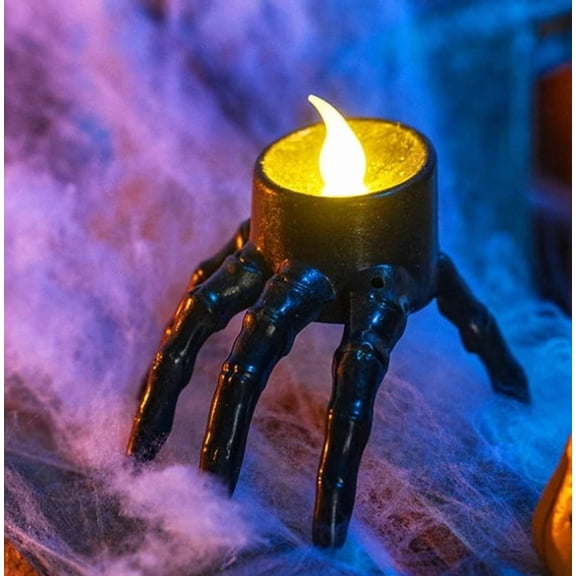 Halloween Skeleton Lights Decorations, Halloween Candles Lamp Decoration Ornament Indoor Outdoor, Halloween Scary Decor for Home Room Table Outside Yard Lawn Garden Party Supplies