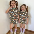 thumbnail image 6 of Grblisyd Girls 2 Piece Outfits Cute Animal Print Short Sleeve Crew Neck Tops and Elastic Waist Shorts Set Soft fashion Clothing Sets, 6 of 7