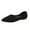 Black, variant on Ladies Fashion Solid Color Suede Pointed Toe Casual Shoes Shallow Flat Shoes