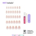 thumbnail image 6 of Kiss Core Design Press On Nails, ‘Cheers’, Pink, Short Coffin, 32 Count, 6 of 13