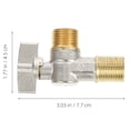 thumbnail image 4 of HLONK 1pc Angle Stop Valves Water Shut Off Angle Valves for Faucet or Toilet Installation, 4 of 10