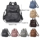 thumbnail image 2 of Guardurnaity Mochila impermeable de las mujeres de la PU para la escuela y los bolsos del bolso de hombro de las mujeres de la mochila del monedero Mochilas café, 2 of 6