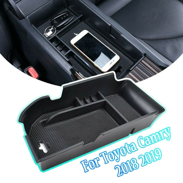 For Toyota Camry 2018 2019 Armrest Storage Box Center Console Glove Tray  Holder 