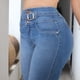 thumbnail image 3 of Jeans Mujer Boot Cut Tiro Alto Stretch Azul Claro, 3 of 8