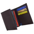 thumbnail image 5 of Mens Flap Up ID Trifold Genuine Leather Wallet 1755, 5 of 9