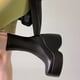 thumbnail image 4 of Amzcrzy Zapatos de mujer,Zapatos de mujer,Zapatillas de mujer, Botas de mujer de moda retro de tacón medio con tacón alto y elástico estilo caballero. Sandalias Mujer Zapatillas De Casa, 4 of 5