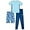 Light Blue, variant on Hind Boys 3 Piece Active T Shirt , Shorts and Jogger Set , Size 8-12