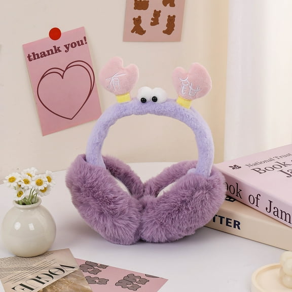 Ear Muffs Warm Winter Ear Protection Anti-Freeze Windproof Foldable Ear Covers Plush