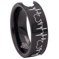 thumbnail image 6 of Broken Heart Tungsten Carbide Ring, 6 of 9
