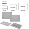 thumbnail image 3 of Home Savings Items!Kyusrd Four Piece Fitted Sheet Set Bed Sheet Home Textile Solid Color Imitation Satin, 3 of 6