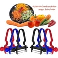 thumbnail image 3 of Juego de pelador de 6 piezas, pelador en juliana multifuncional, para frutas, verduras, juliana, para un pelado rápido y suave de papas, manzanas, piña, zanahorias. Afortunado Sencillez, 3 of 4