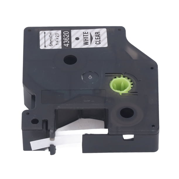 Cinta para máquina de etiquetas impresión transparente cinta para máquina de etiquetas de 23 pies de largo resistente al agua 6 mm para LM500TS LM420P ANGGREK Otros