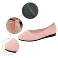 thumbnail image 6 of Xiaoxatg Women's Knitted On Ballet Flexible Soft Round Toe Walking Comfort Shoes Breathable Low Heel Everyday Wear Versatile Design 9 Pink, 6 of 9