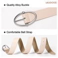 thumbnail image 6 of JASGOOD 2 Packs Leather Belts for Women Fashion Ladies Belt with Silver Buckle, 6 of 11