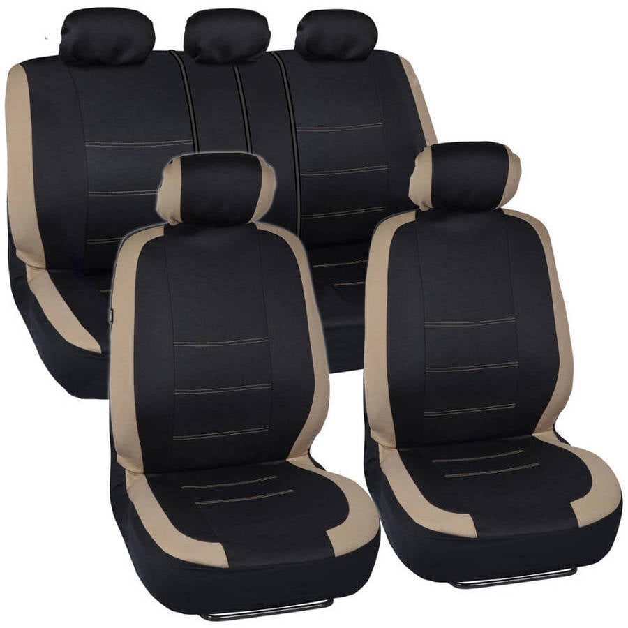 Universal Car Seat Covers for Nissan Frontier 2005-2019 5-Seat Covers Front Rear Seat Protector Airbag Compatible Wear-Resistant Waterproof All Weather Leatherette Full Set A5001 