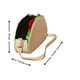 thumbnail image 2 of Bolsa en forma de TACO, Diseño de Comida Tipica Mexicana, Bandolera para Mujer, Cross-Body, Correa Ajustable, Color Beige, Moda Kawaii, Novedoso y Encantador (Bolsa para Mujer)., 2 of 5