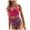 Hot Pink, variant on Women's Fashion Sexy Hard Bag Bikini Multi Color Leaf Printed Swimsuit