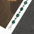 thumbnail image 3 of XIATIAN green glass diamond chain belt metal diamond belt women's dress metal belt women's western style belt women's belt, 3 of 7
