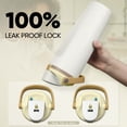 thumbnail image 4 of Coliware 30OZ Insulated Water Bottle with Dual Sip Lid, Vacuum-Sealed Stainless Steel Tumbler with Handle Straw, Leakproof & Cup Holder Friendly for Travel, Gym, Office - Cream Tan, 4 of 14