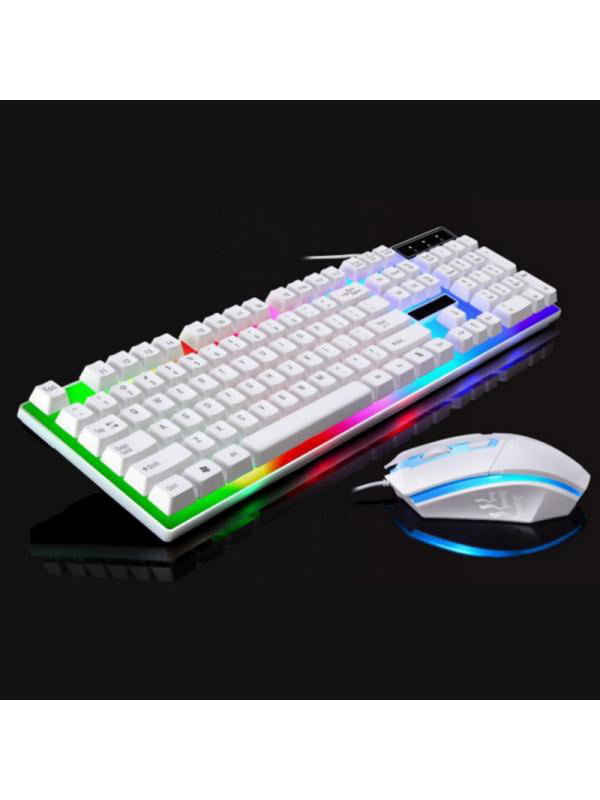 Gaming Keyboard Mouse Set Adapter for PS4 PS3 Xbox One and Xbox 360 Rainbow LED 