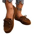thumbnail image 6 of Willtoo Women Comfortable Work Laofers with Knot Summer Spring Fall Casual Flats Shoes, 6 of 7