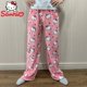 thumbnail image 1 of Sanrio-Pijama de franela de Hello Kitty para mujer, pantalones casuales de lana cálida para el hogar, regalos de otoño e invierno, Halloween, Navidad, Y2k, 1 of 4