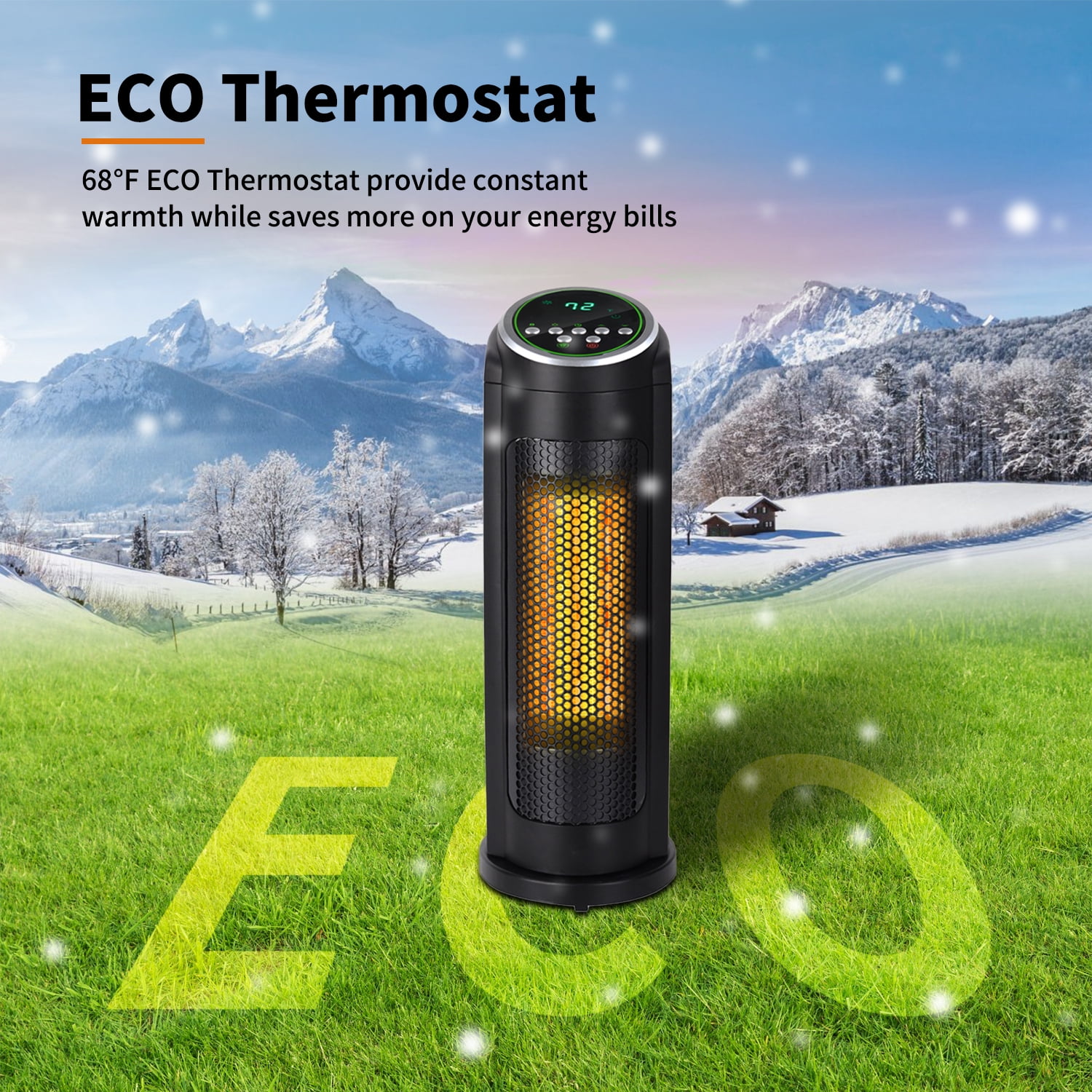 uhomepro Electric Heaters, Safe Infrared Quartz Electric Heater ...