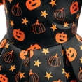 thumbnail image 4 of De Vestido de Halloween para niñas pequeñas, vestido estampado, disfraz de bruja para juego de rol, disfraz de mascarada, 4 of 7