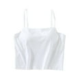 thumbnail image 1 of Timegard Tank Tops for Women Camis with Built in Bras Adjustable Strap Solid Color Comfy Summer Tops, 1 of 6