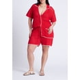 thumbnail image 3 of ELOQUII Women's Plus Size Crochet Sweater Tee, 3 of 3