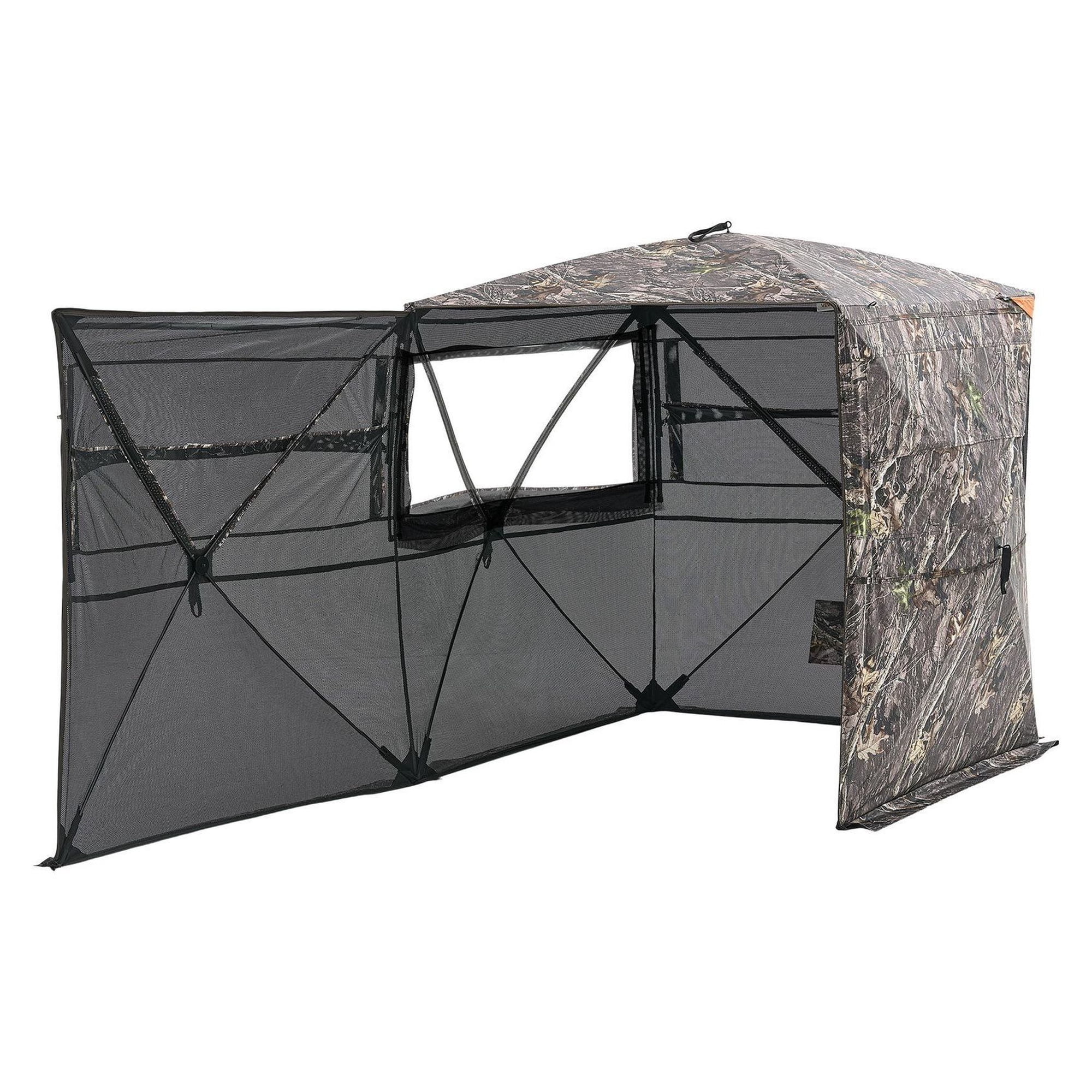 Hunting Blind 4-5 Person 360° See-Through Ground Blind with Bag
