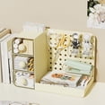 thumbnail image 2 of Drawer-Style Desktop Pegboard Storage Rack, Multifunctional Stationery Organizer Box for and Office Small Item Storage, Adjustable and Customizable Desk System, 2 of 6