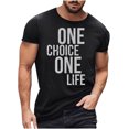 thumbnail image 2 of EQWLJWE Men's Short Sleeve Shirt Men's Fashion Vintage Solid Color Short Sleeve T Shirts, 2 of 5